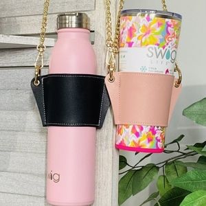 Crossbody or belt cup/bottle holder